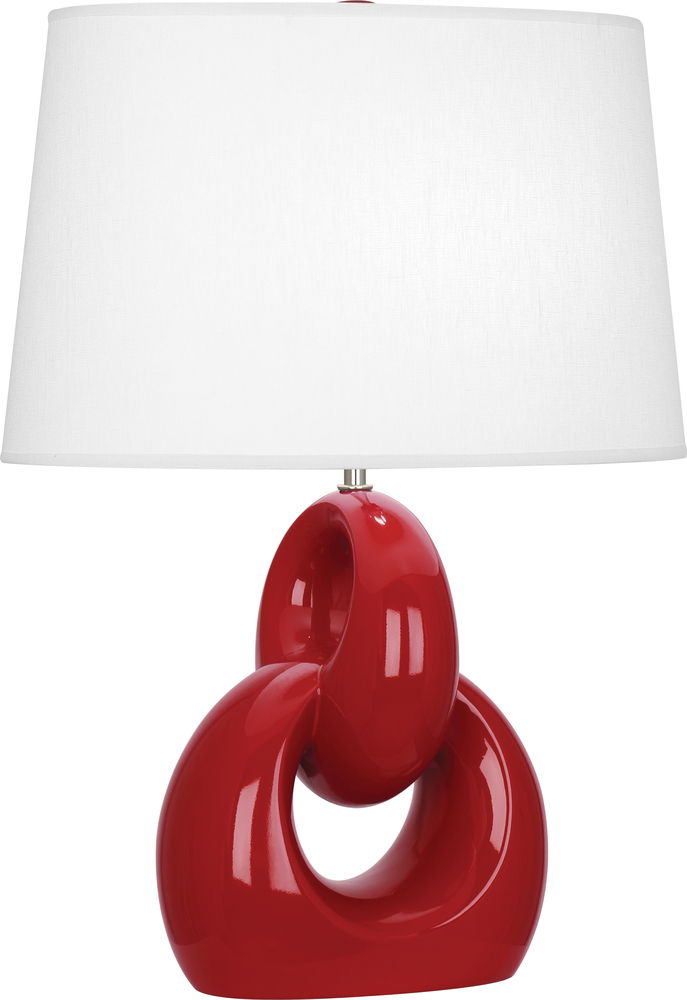 Ruby Red Fusion Table Lamp