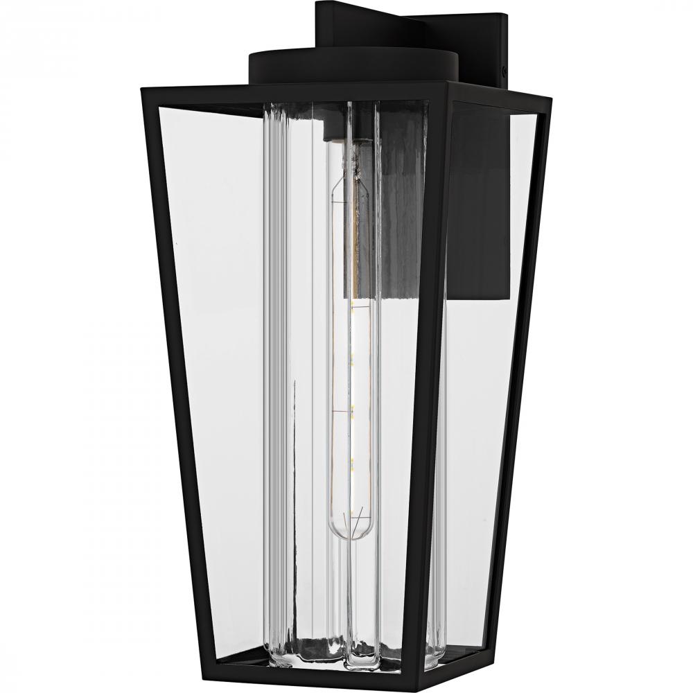 Jett 1-Light Matte Black Outdoor Wall Lantern