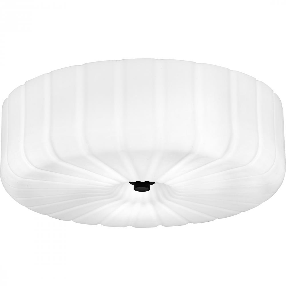 Oberman 3-Light Matte Black Flush Mount