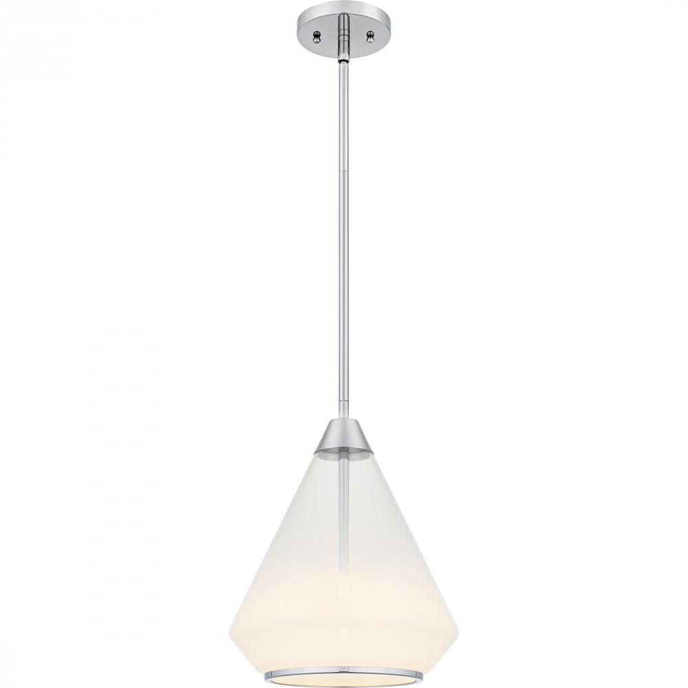 Haze 1-Light Polished Chrome Mini Pendant