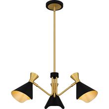 Quoizel ADN5026MBK - Arden 3-Light Matte Black Chandelier