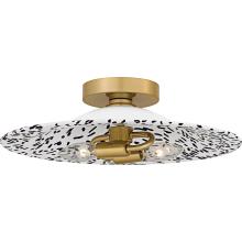 Quoizel QFL6789LGB - Indigo 2-Light Light Gold Flush Mount