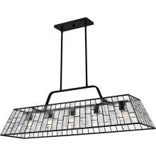 Quoizel QLC6176MBK - Rainier 5-Light Matte Black Linear Chandelier