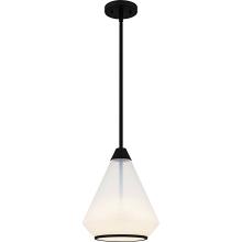 Quoizel QP6750MBK - Haze 1-Light Matte Black Mini Pendant