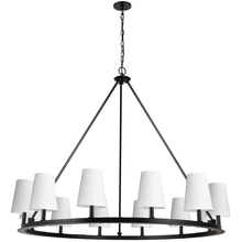 Dainolite CLB-5212C-MB-790 - 12LT Incandescent Chandelier, MB With WH Shades
