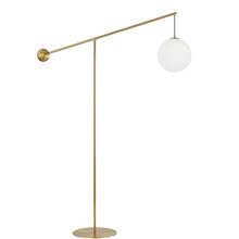 Dainolite HOL-1061F-AGB - 1 LT Incandescent Floor Lamp, AGB With Opal Glass