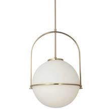 Dainolite PAO-161P-AGB - 1LT Incandescent Pendant, AGB with WH Opal Glass