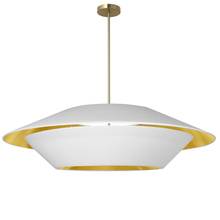 Dainolite PSO-364P-AGB-692 - 4LT Incandescent Pendant, AGB With WH Shades