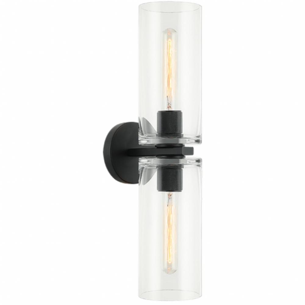 Lincoln Matte Black Wall Sconce