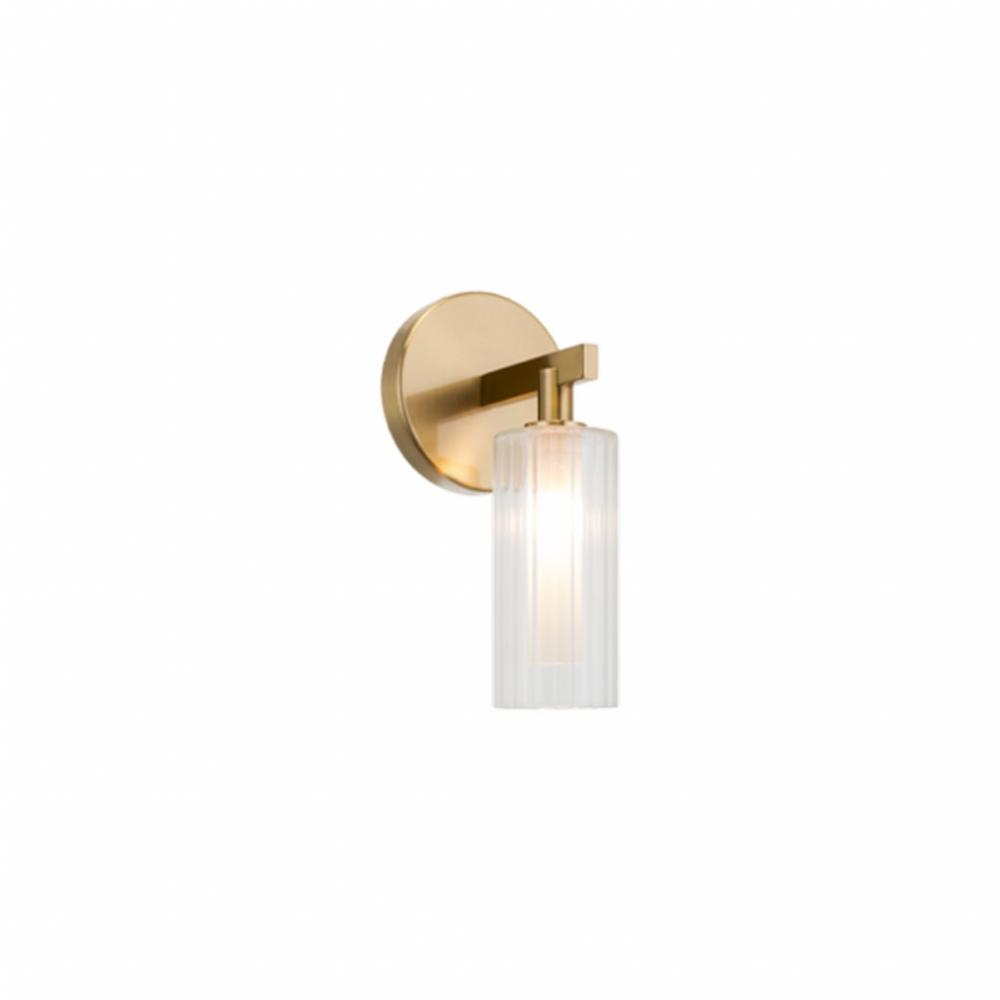Kristof Aged Gold Brass Wall Sconce
