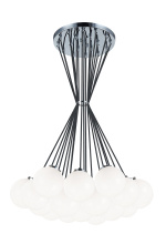Matteo Lighting C63019CHOP - The Bougie Chrome Chandelier