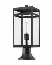 Z-Lite 596PHMR-553PM-BK - 1 Light Outdoor Pier Mounted Fixture