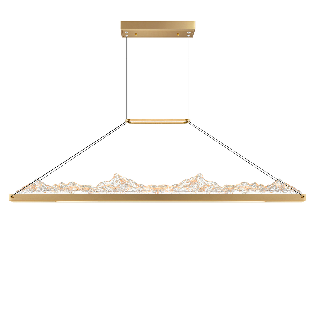 Himalayas Integrated LED Brass Chandelier