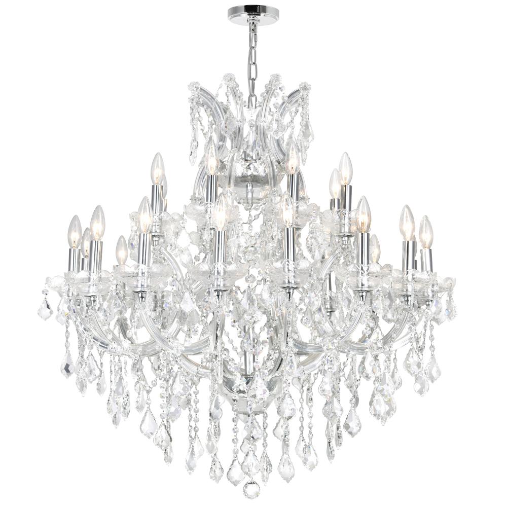 Maria Theresa 25 Light Up Chandelier With Chrome Finish