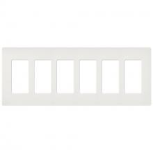 Lutron Electronics SC-6-RW - SATIN WALLPLATE 6G RW