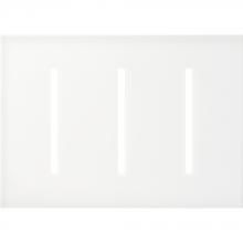 Lutron Electronics LWT-GGG-CWH - NEW ARCH WP - GRAFIKT 3GANG CLEAR GLASS