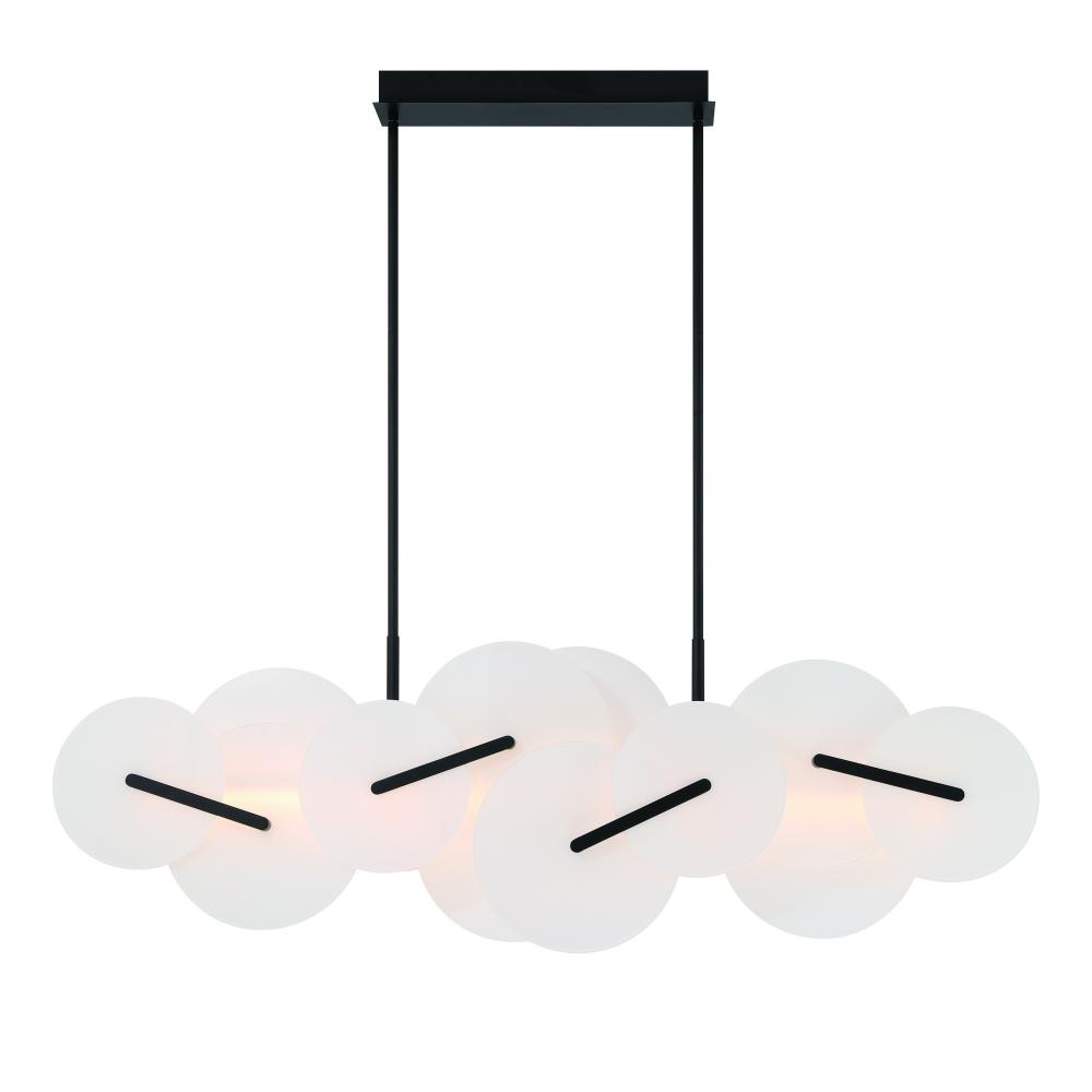 Nuvola 56" LED Chandelier In Black