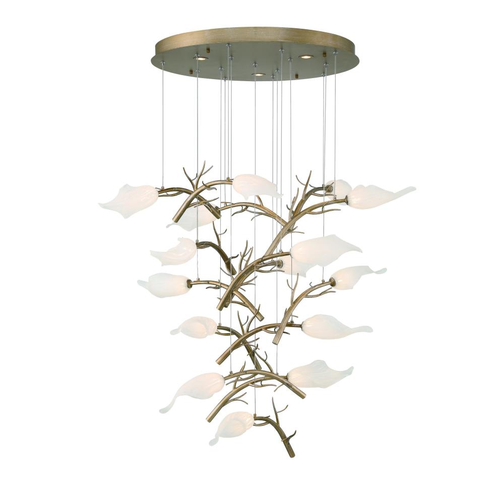 Matera 28" LED Chandelier In Gold
