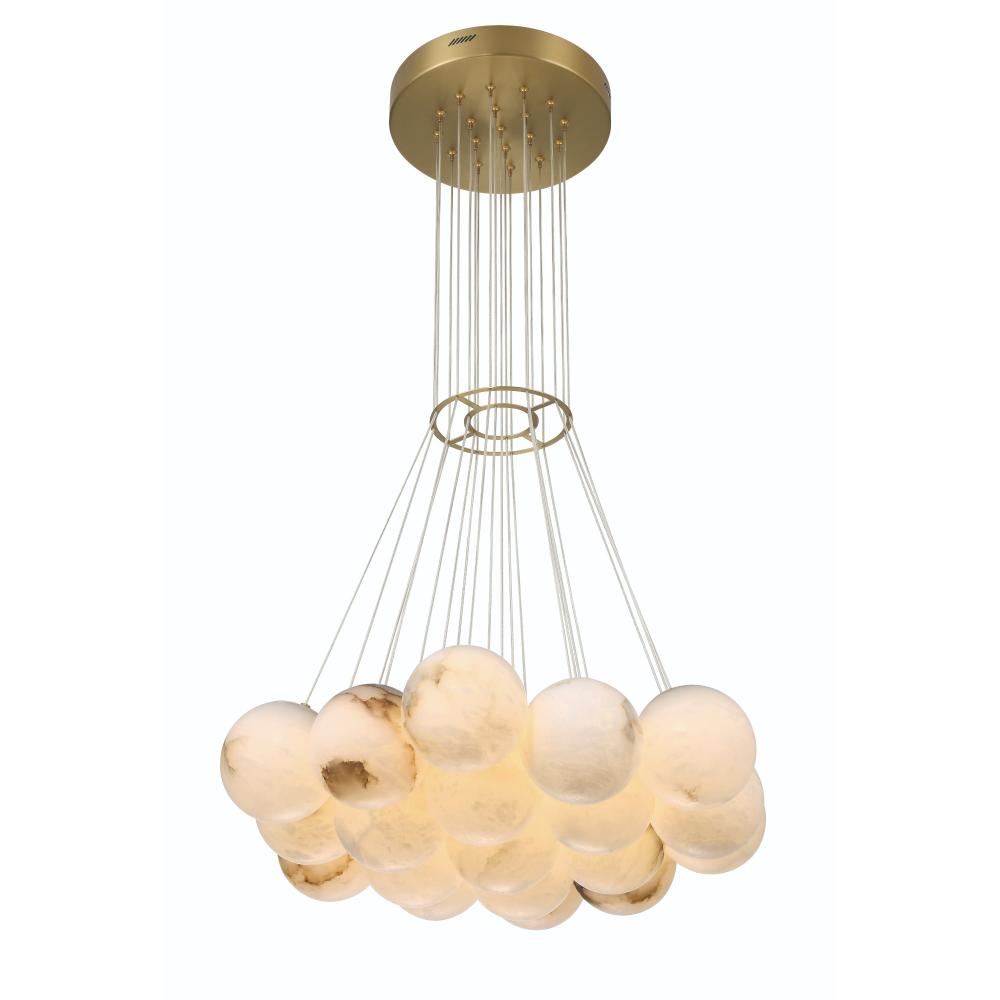 Kepler 19 Light Chandelier in Gold