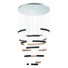 Eurofase 43902-019 - Verdura 1 Light Chandelier in Black + Brown