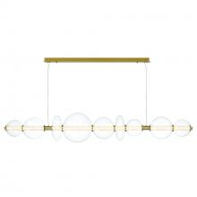 Eurofase 47257-016 - Atomo Chandelier in Gold with Clear Glass