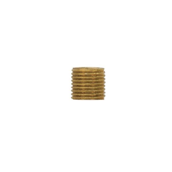1/4 IP Solid Brass Nipple; Unfinished; 3-1/2" Length; 1/2" Wide