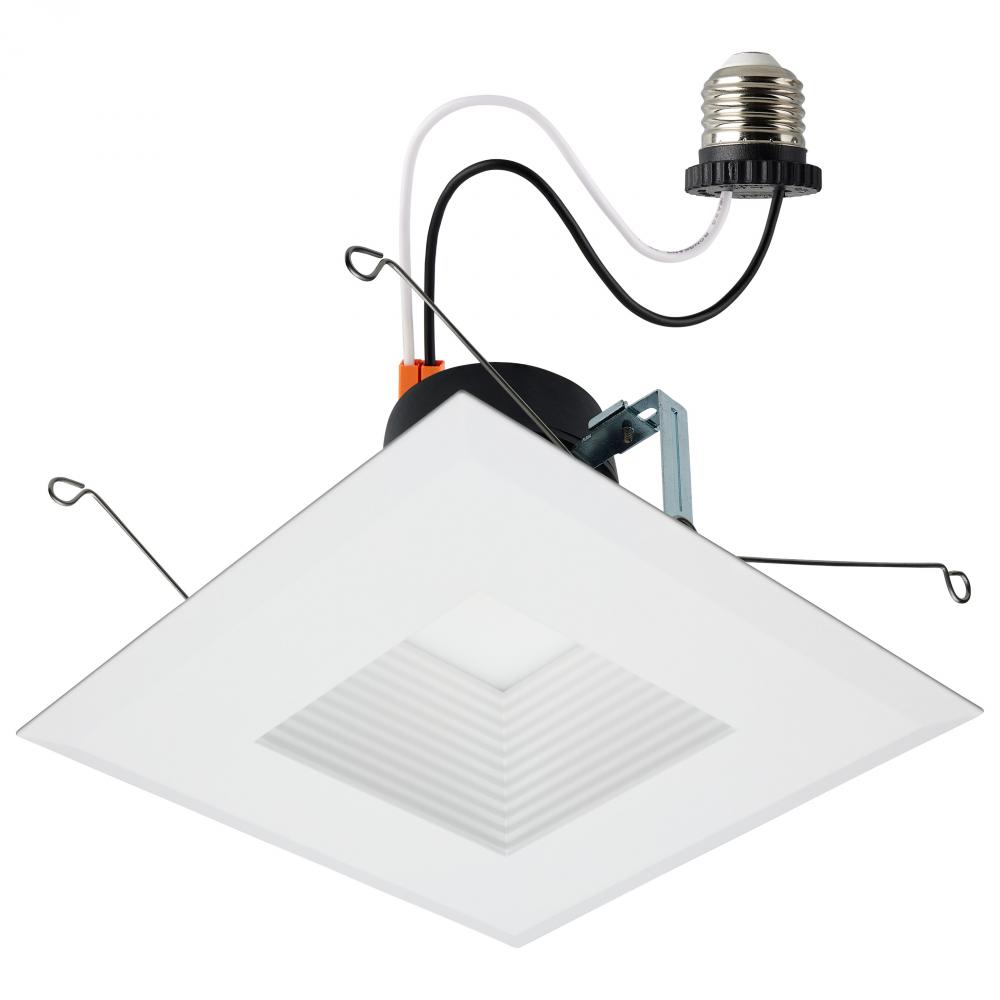 Field Selectable LED Downlight Retrofit; Deep Baffle; 8/10.5/13.5 Watts; 27K/30K/35K/40K/50K CCT;