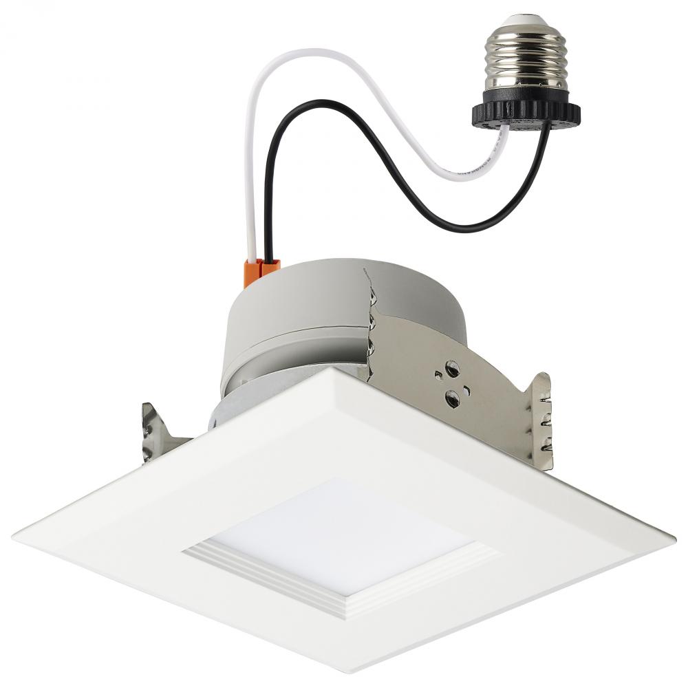 LED Retrofit Downlight; 5.5/6.5/8 Wattage Selectable; CCT and Lumens Selectable; 120 Volt;