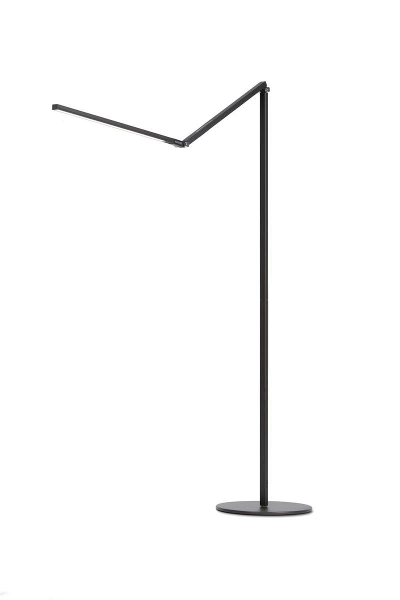 Z-Bar Floor Lamp (Warm Light; Metallic Black)