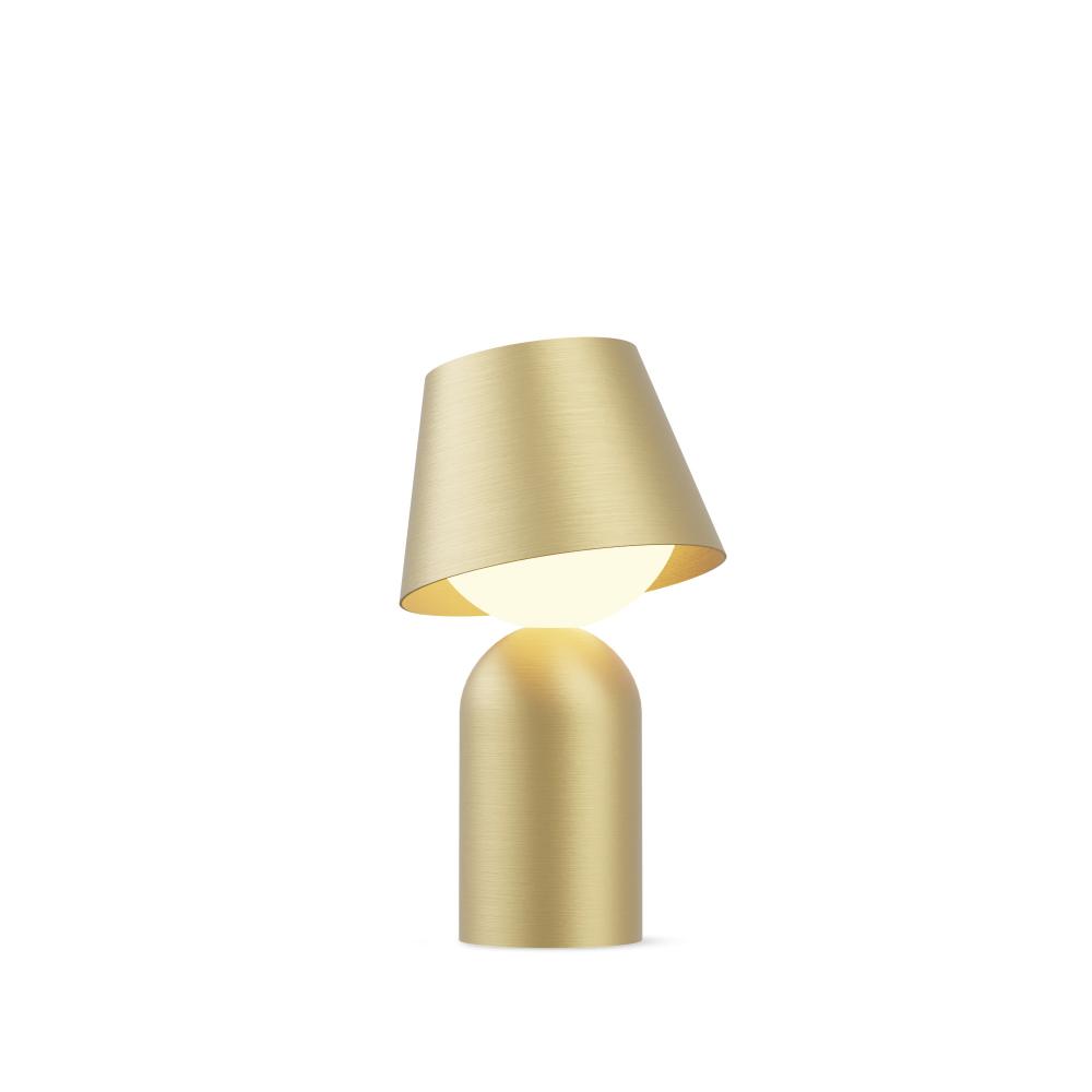 Guy LED Lantern with Shade (Brass)