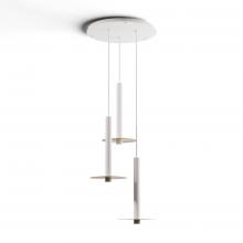 Koncept Inc CMP-C3-S-16-MWT+MBRS9 - Combi Pendant 16" Circular 3 Combo Matte White with Matte White Canopy