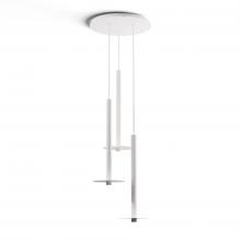 Koncept Inc CMP-C3-S-24-MWT+MPTB9 - Combi Pendant 24" Circular 3 Combo Matte White with Matte White Canopy