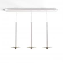 Koncept Inc CMP-L3-S-24-MWT+MBRS9 - Combi Pendant 24" Linear 3 Combo Matte White with Matte White Canopy