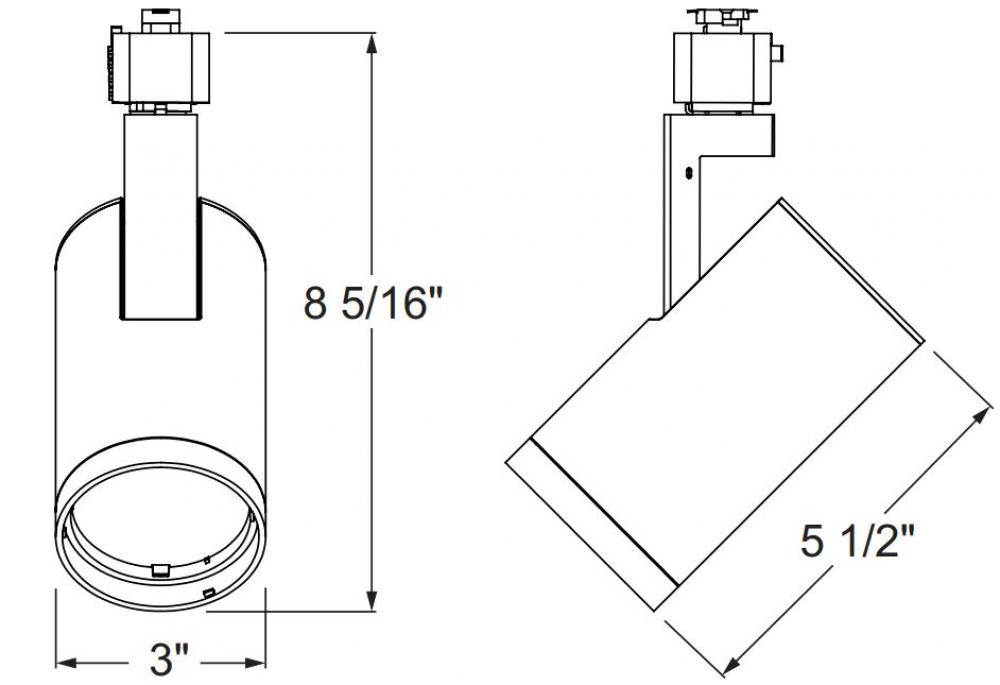 Trac-Lites 10W LED Variable Beam, 2700K,