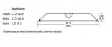 Acuity Brands 2GTL 2 48L GZ10 LP850 - Lensed LED Troffer, Two lamps, Nominal 4