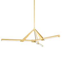 Hudson Valley 3046-AGB - 3 LIGHT CHANDELIER