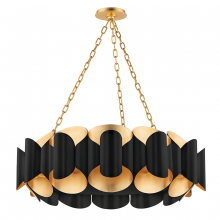 Hudson Valley 8534-GL/BK - 12 LIGHT CHANDELIER