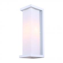 Canarm IOL608WH - RIDLEY, IOL608WH, WH (Sand) Color, 1 Lt Outdoor Light, Flat Opal Glass, 1 x 60W Type A