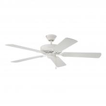 Kendal AC6852-WH - Builder's Choice 52 in. White Ceiling Fan