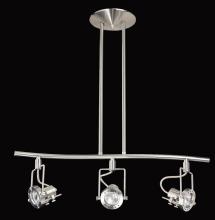 Kendal HPF4000-3L-SN - ERIS series 3-Light Satin Nickel fixed rail fixture