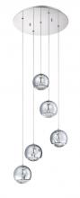 Kendal PF55-5LPA-CH - SPUMANTE series 5-Light Chrome Pendant Pan