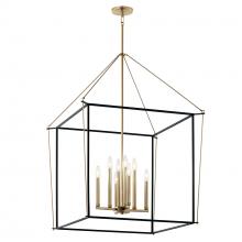 Kichler 52628CPZ - Eisley 40.25 Inch 8 Light Foyer Pendant in Champagne Bronze and Black
