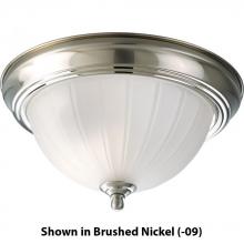 Progress P3816-10 - One Light Polished Brass Bowl Flush Mount