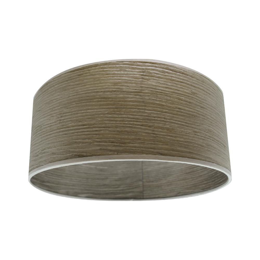 14IN Drum Shade Barnwood LED Ceiling- mount Accessory STANDARD