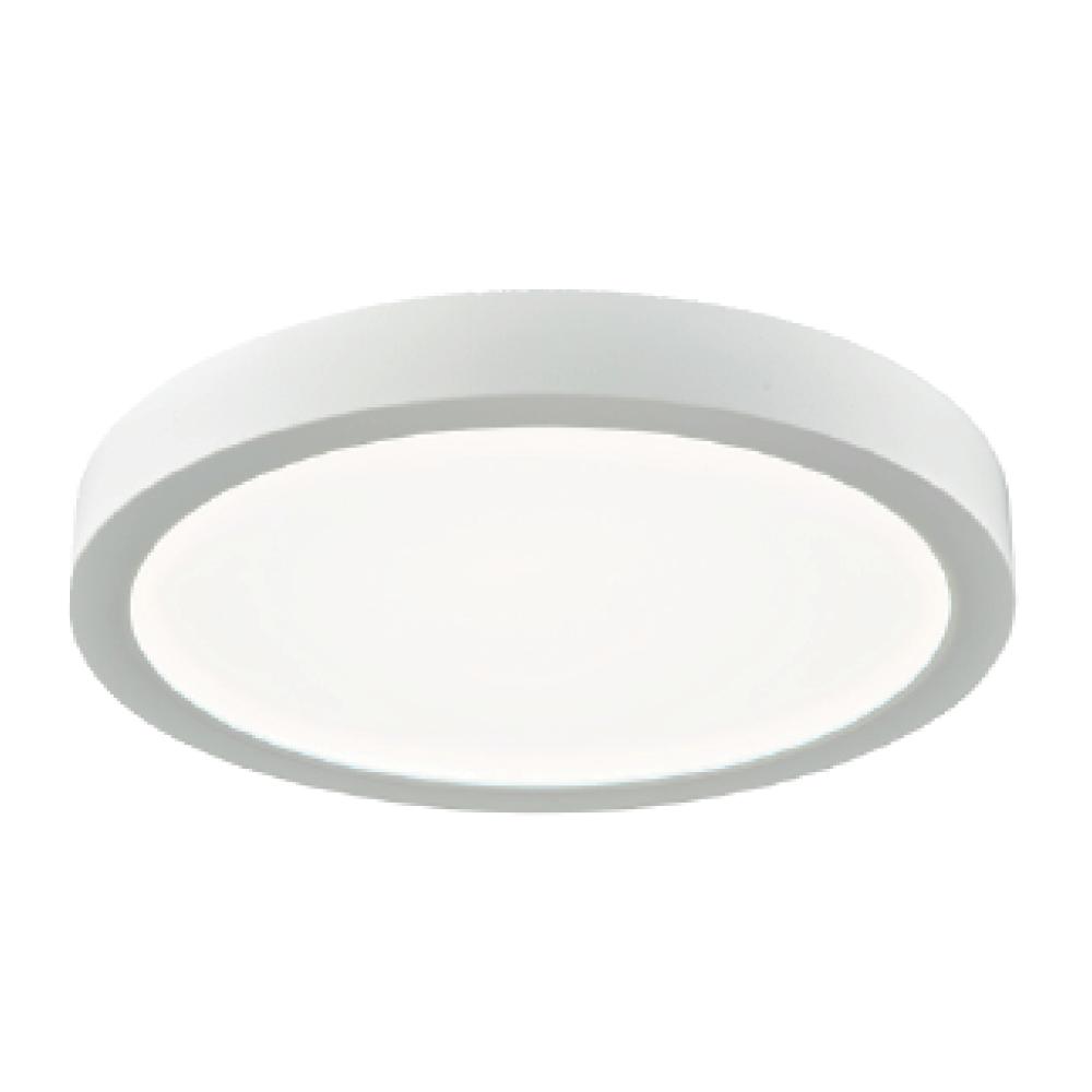 8IN LED Edge-lit  14W 120V 40K Dim White Frosted Round Wet STANDARD