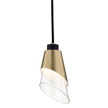 Mitzi by Hudson Valley Lighting H130701-AGB/BK - Angie Pendant