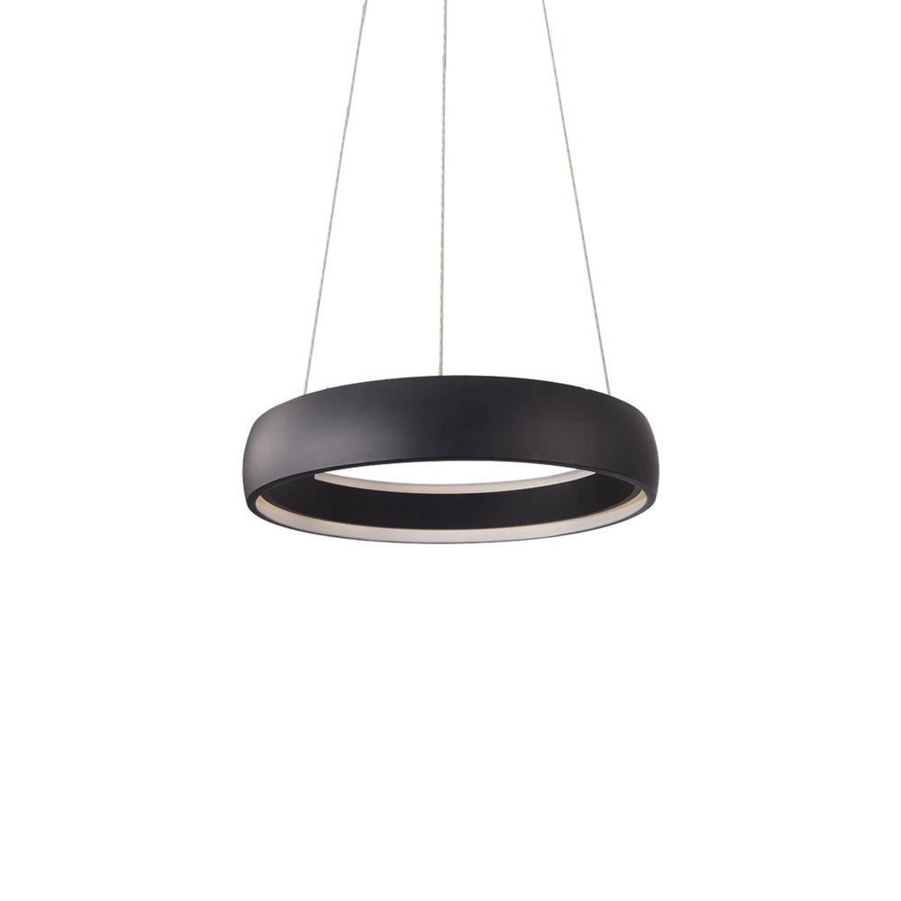 Halo 23-in Black LED Pendant