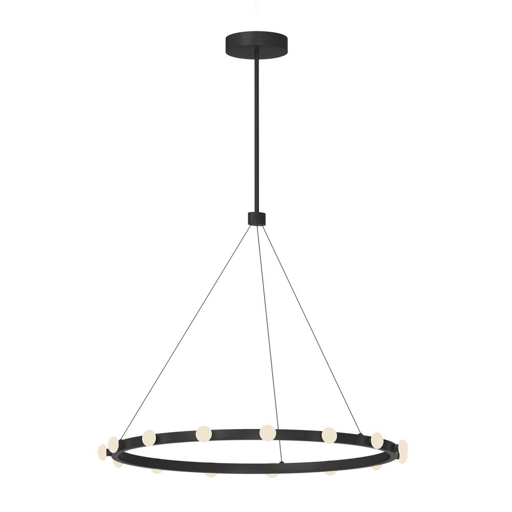 Rezz 28-in Black LED Pendant