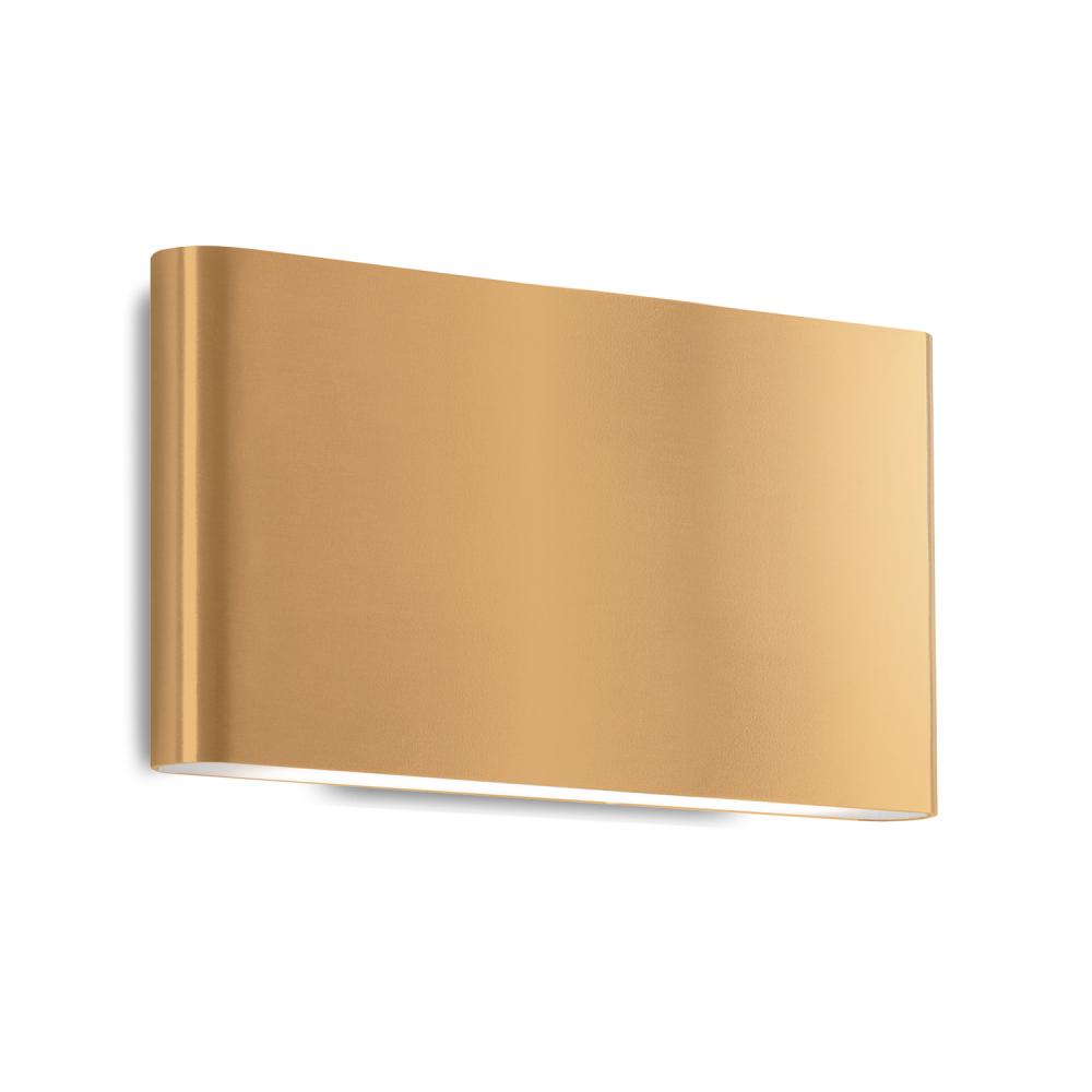 Slate 10-in Brushed Gold LED Wall Sconce