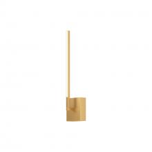 Kuzco Lighting Inc WS25118-BG-UNV - Pandora 18-in Brushed Gold LED Wall Sconce